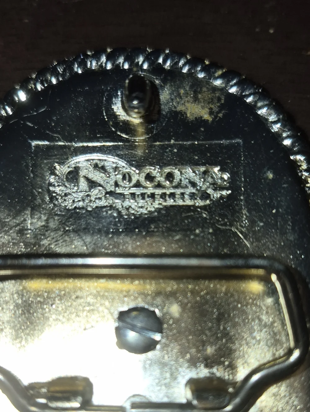 Longhorn Cow Bull Head Steer Ornate Two Tone Western Nocona Belt Buckle